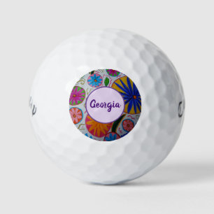 Modernes Blumenzeitalter Golfball