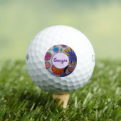 Modernes Blumenzeitalter Golfball (Insitu T-Shirt)