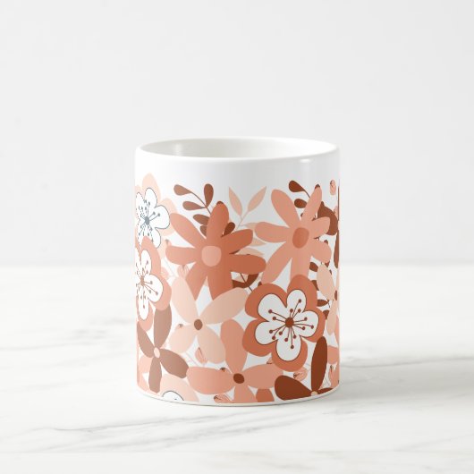 Modernes Blumenzeitalter Kaffeetasse (Mittel)