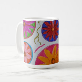 Modernes Blumenzeitalter Kaffeetasse