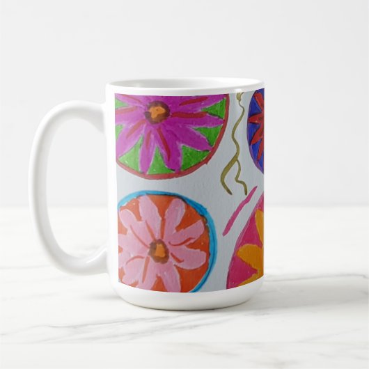 Modernes Blumenzeitalter Kaffeetasse (Links)