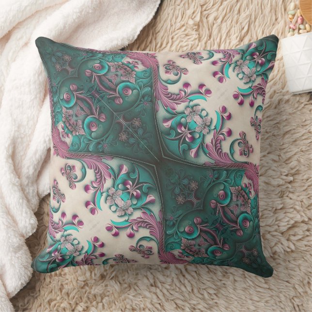 Modernes Blumenzeitalter Kissen (Decke)