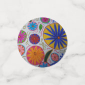 Modernes Blumenzeitalter Konfetti (Klein Vorderseite)