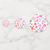 Modernes Blumenzeitalter Konfetti (Vorderseiten)