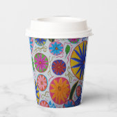 Modernes Blumenzeitalter Pappbecher (Rückseite)