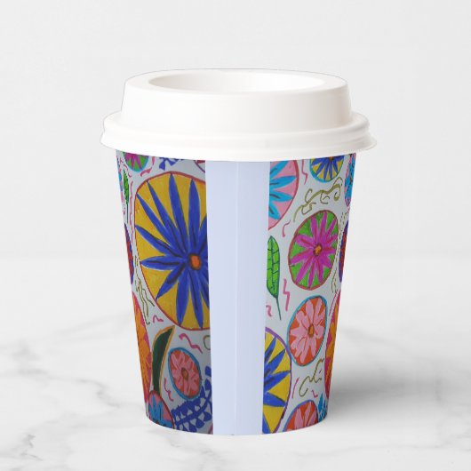 Modernes Blumenzeitalter Pappbecher (Rechts)