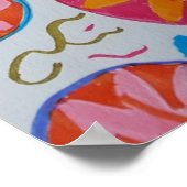 Modernes Blumenzeitalter Poster (Ecke)