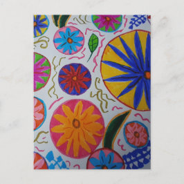 Modernes Blumenzeitalter Postkarte