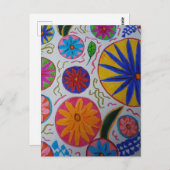 Modernes Blumenzeitalter Postkarte (Vorne/Hinten)