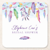 Modernes Blumenzeitalter Rechteckiger Pappuntersetzer (Vorderseite)