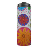 Modernes Blumenzeitalter Thermosbecher (Vorderseite)