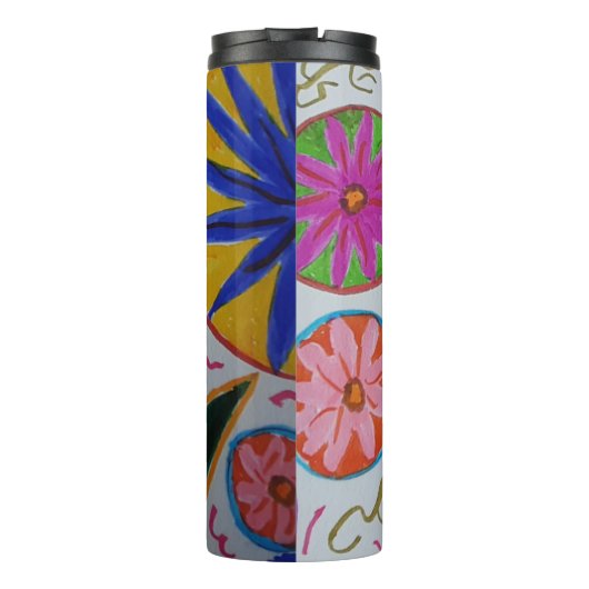 Modernes Blumenzeitalter Thermosbecher (Rückseite)