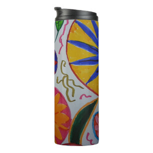 Modernes Blumenzeitalter Thermosbecher