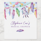 Modernes Blumenzeitalter Weinetikett (Einzelnes Label)