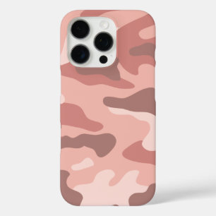 Modernes Blush Dusty Rose Rosa Camouflage Muster iPhone 16 Pro Hülle