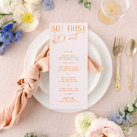 Modernes Blush PInk & lebhaftes Orange Wedding Men
