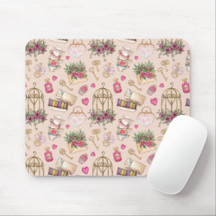 Modernes Blush Tee Party Mousepad