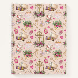 Modernes Blush Tee Party Notizblock