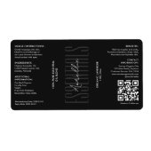 Modernes Body Bath Beauty Black Oil Flasche Produk (Vorne)