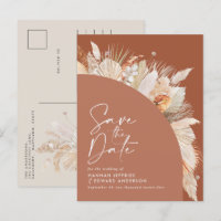 Modernes bohemianisches Terracotta Pampas Gras sti
