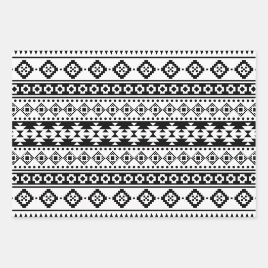 Modernes Bohemisches Aztec-Motiv Geschenkpapier Set (Vorderseite 3)