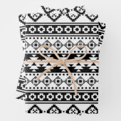 Modernes Bohemisches Aztec-Motiv Geschenkpapier Set (Beispiel)