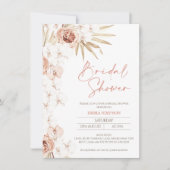 Modernes Bohemisches Brautparty mit Blumen Einladung (Vorderseite)