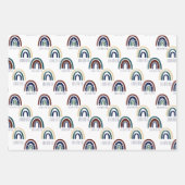Modernes Bohemisches Nordic Bird- und Regenbogenmu Geschenkpapier Set (Vorderseite 3)
