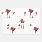 Modernes Bohemisches Nordic Bird- und Regenbogenmu Geschenkpapier Set (Vorderseite 2)