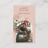 Modernes Bohemisches Wassersportzentrum Boho Foto Visitenkarte (Vorderseite)