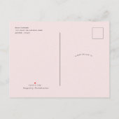 Modernes böhmisches Brautparty mit Blumengarten Einladungspostkarte (Rückseite)