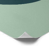 Modernes Boho Abstrakt Botanisches Blume Poster (Ecke)