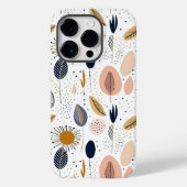 Modernes Boho Abstraktes botanisches Muster Case-Mate iPhone Hülle (Rückseite)