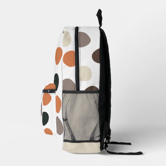 Modernes Boho Abstraktes Muster Bedruckter Rucksack (Rechts)