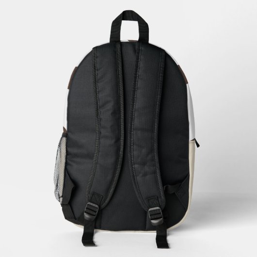Modernes Boho Abstraktes Muster Bedruckter Rucksack (Rückseite)