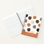 Modernes Boho Abstraktes Muster Notizblock (Innenseite)