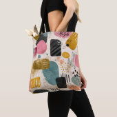 Modernes Boho Abstraktes Muster | Textil farblich Tasche (Von Nahem)