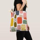 Modernes Boho Abstraktes Wasserfarbmuster | Bunt Tasche (Von Nahem)