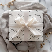 Modernes Boho Anpassbare Weihnachtszeit Geschenkpapier Set