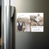 Modernes Boho Arch 2 Foto Save the Date Magneteinladung