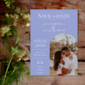 Modernes Boho Arch-Foto | Lavendelblau Save The Date