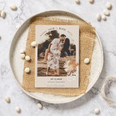 Modernes Boho Arch Foto Minimalistisch Hochzeit Save The Date