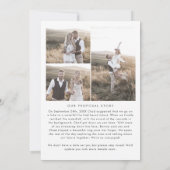 Modernes Boho Arch Vorschlag Story Foto Verlobung Ankündigung (Rückseite)