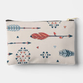 Modernes Boho Arrow-Muster Zubehörtasche (Rückseite)