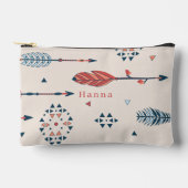 Modernes Boho Arrow-Muster Zubehörtasche (Vorderseite)