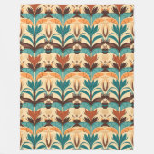 Modernes Boho aus dem Mittelalter Fleecedecke (Vorderseite)