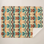 Modernes Boho aus dem Mittelalter Sherpadecke (Vorderseite (Horizontal))