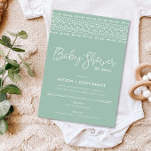 Modernes Boho Baby-Duschkabine per Mail Einladung
