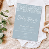 Modernes Boho Baby-Duschkabine per Mail Einladung