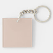 Modernes Boho Beige-Kalligrafie Schlüsselanhänger (Rückseite)